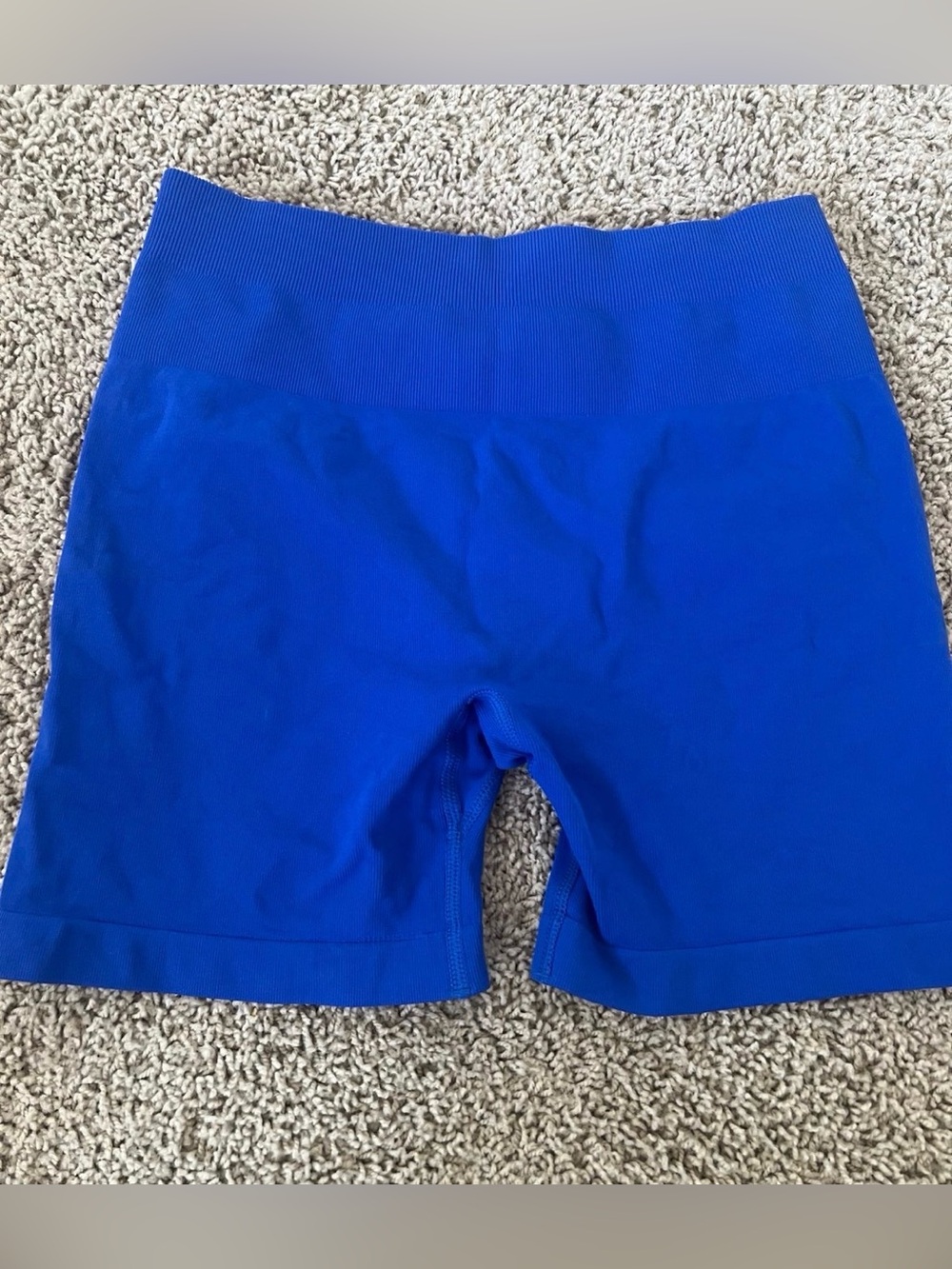 Aurola High-Waist Bike Shorts — Cobalt Blue